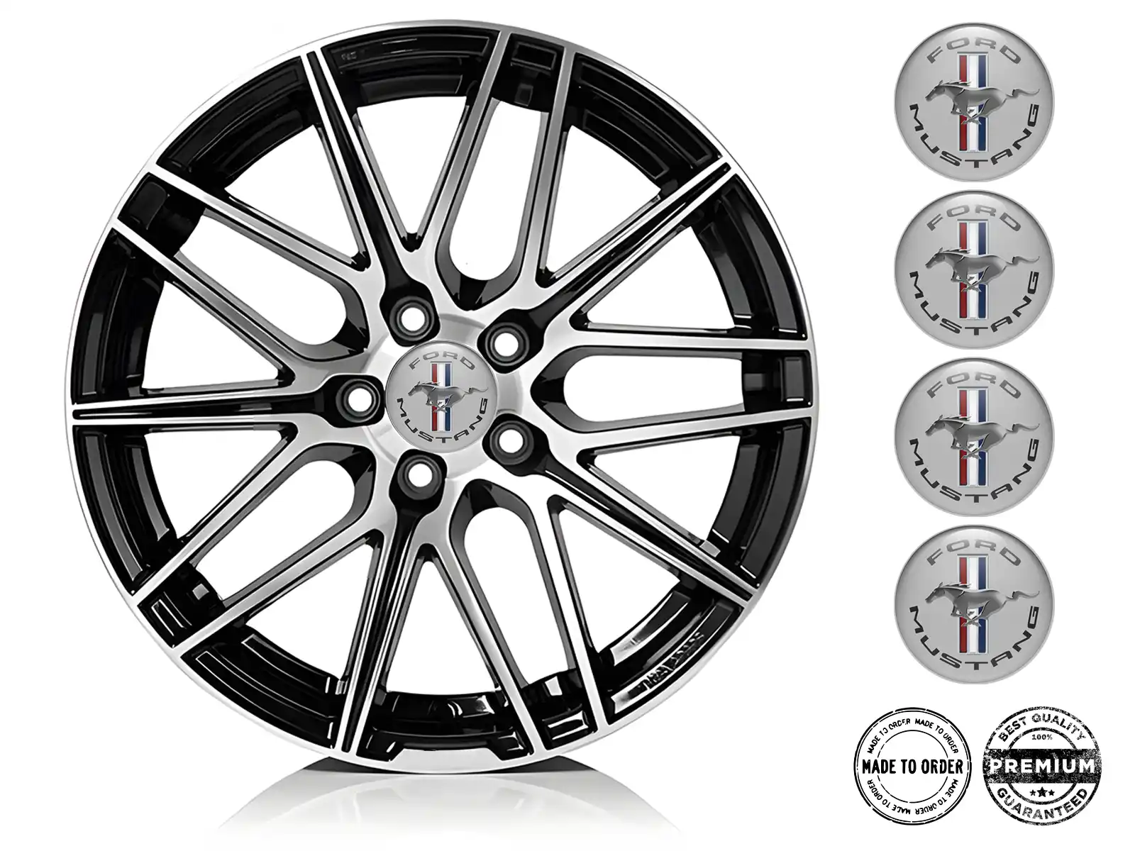 Ford Pegatina de Silicona Estilo Emblemas Bombados de Aro